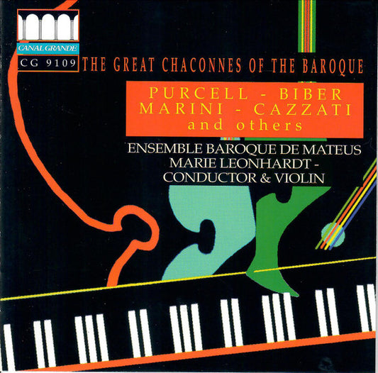 CD - Purcell*, Biber*, Marini*, Cazzati*, Ensemble Baroque De Mateus, Marie Leonhardt – The Great Chaconnes Of The Baroque - USADO