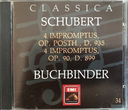CD - Schubert*, Buchbinder* – 4 Impromptus, Op. Posth., D. 935 / 4 Impromptus, Op. 90, D. 899 - USADO