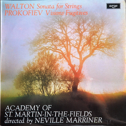 LP VINYL - Walton* / Prokofiev* - Academy Of St. Martin-in-the-Fields*, Neville Marriner* – Sonata For Strings / Visions Fugitives - USADO