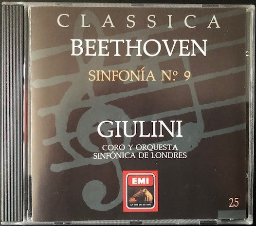 CD - Ludwig van Beethoven, Carlo Maria Giulini, London Symphony Orchestra – Sinfonia Nº 9 - USADO