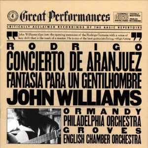 LP VINYL - Rodrigo* / John Williams (7) ; Ormandy*, Philadelphia Orchestra* ; Groves*, English Chamber Orchestra – Concierto De Aranjuez / Fantasía Para Un Gentilhombre - USADO