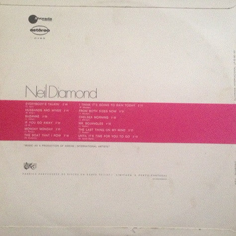 LP VINYL - Neil Diamond – Neil Diamond (Vol. 2) - USADO