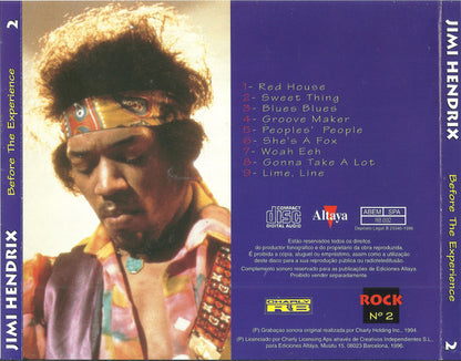 CD - Jimi Hendrix – Before The Experience - USADO