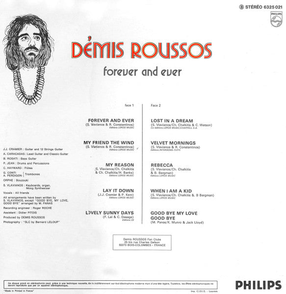 LP VINYL - Démis Roussos* – Forever And Ever - USADO