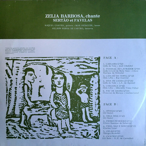 LP VINYL - Zelia Barbosa* – Brésil (Sertão & Favelas) - USADO
