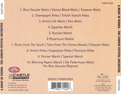CD - Johann Strauss Jr., The London Festival Orchestra* – A Night In Vienna - USADO