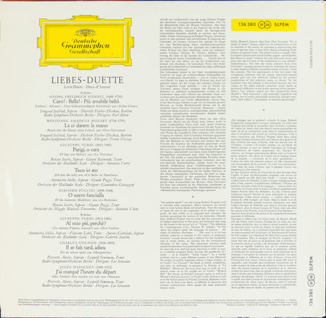 LP VINYL - Various – Liebesduette • Love Duets • Duos D'Amour - USADO