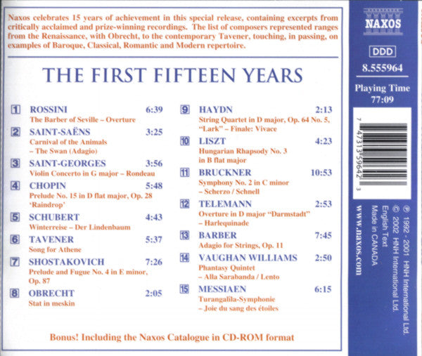 CD - Various – The First Fifteen Years - USADO