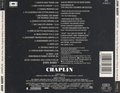 CD - John Barry – Chaplin (Music From The Original Motion Picture Soundtrack) - USADO