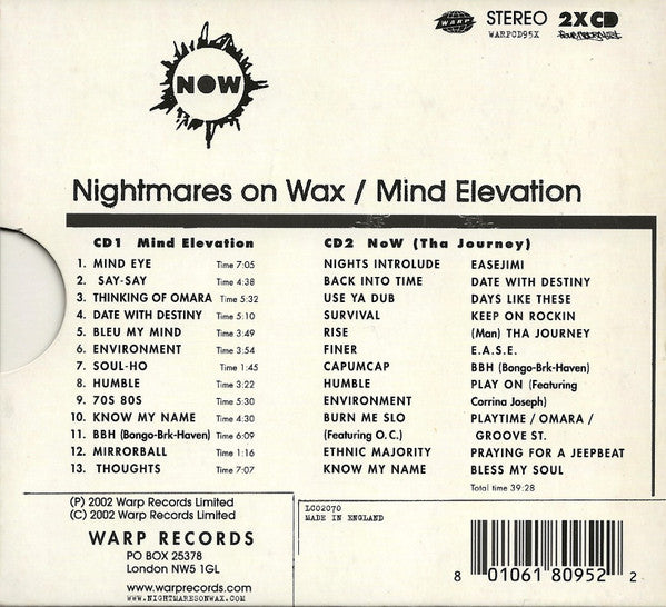 CD - Nightmares On Wax – Mind Elevation - USADO