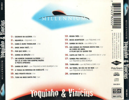 CD - Toquinho & Vinícius* – Millennium (20 Músicas Do Século XX) - USADO