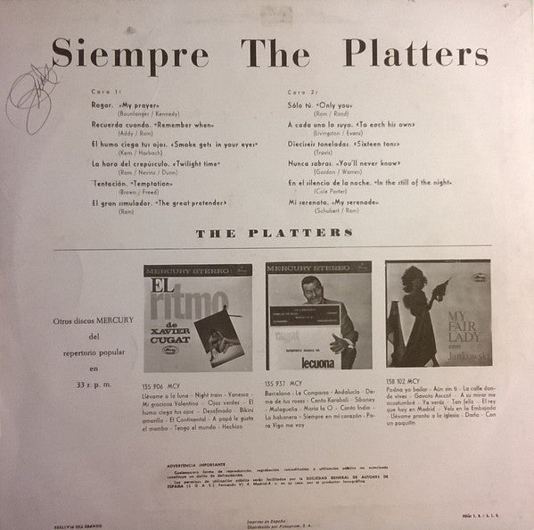 LP VINYL - The Platters – Siempre The Platters - USADO