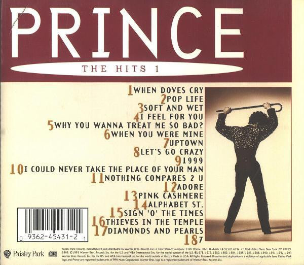 CD - Prince – The Hits 1 - USADO