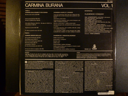 LP VINYL - Clemencic Consort – Carmina Burana. Version Originale & Integrale. Volume 1 - USADO