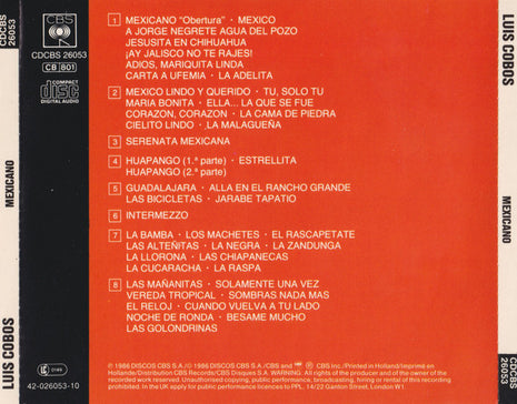 CD - Luis Cobos Dirige The Royal Philharmonic Orchestra* – Mexicano - USADO