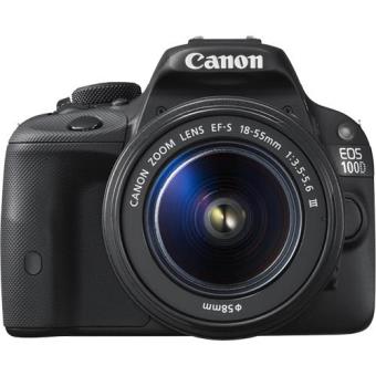 CAMERA FOTOGRÁFICA DIGITAL Canon EOS 100D + EF-S 18-55mm f/3.5-5.6 DC III + EF 75-300mm f/4-5.6 III - USADO (GRADE B)
