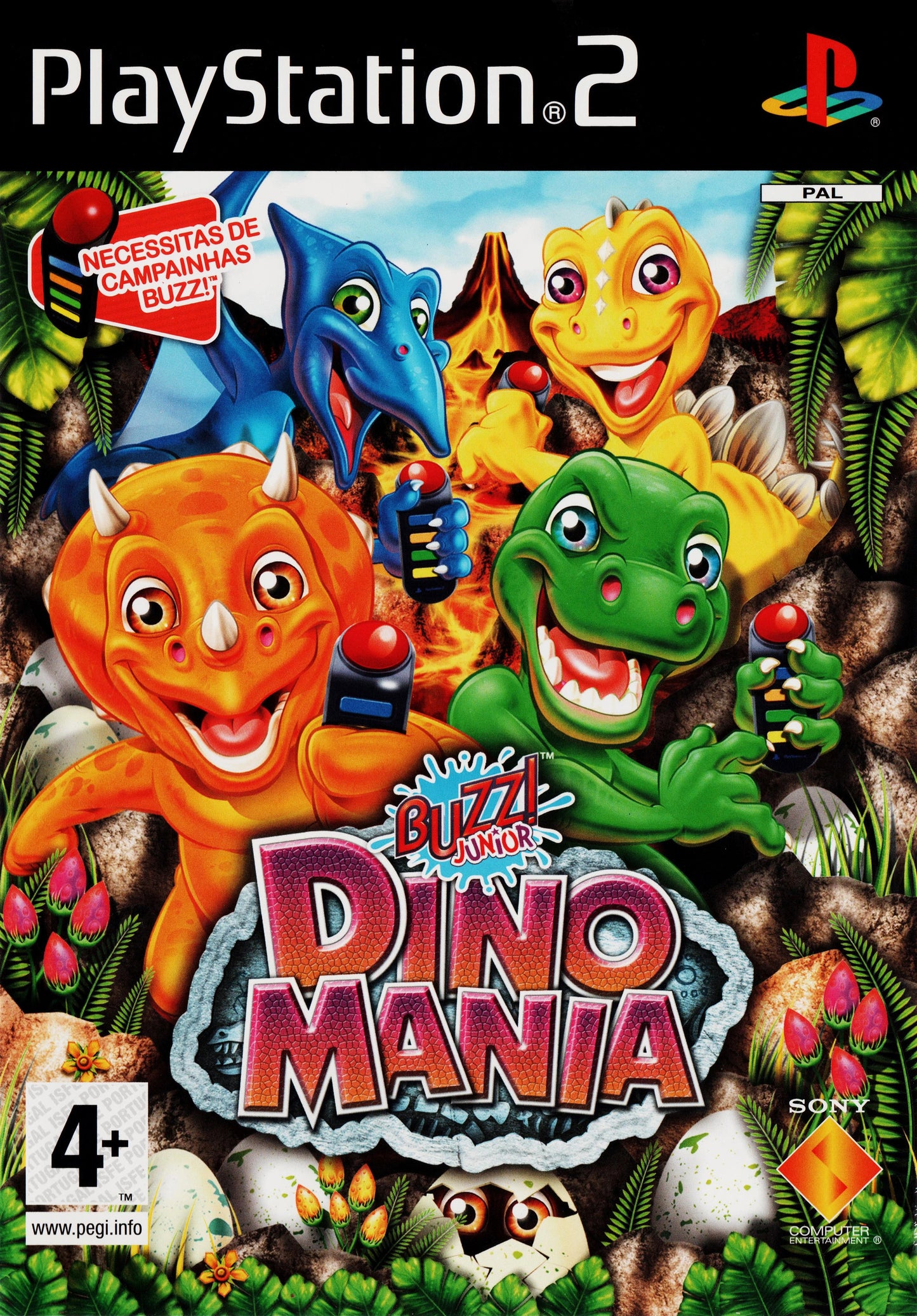 PS2 Buzz! Junior: Dino Mania - Usado