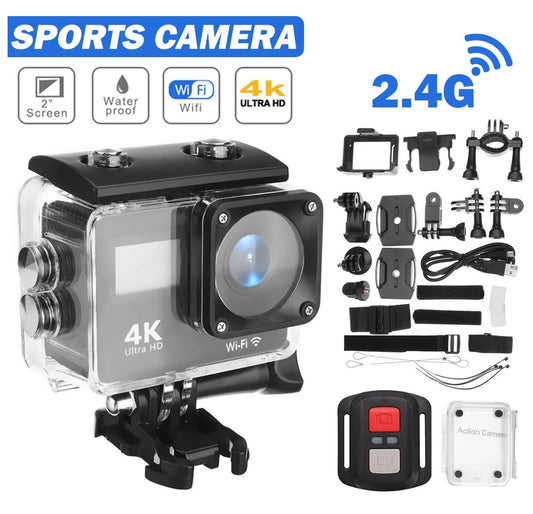 Sports Cam 4K Ultra HD +  Accesories - Novo