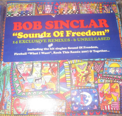 CD - BOB SINCLAIR - "SOUNDZ OF FREEDOM" - USADO
