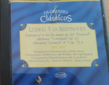 CD - BEETHOVEN - SINFONIA Nº6 - "PASTORAL" - CORIOLANO - LEONORA - USADO