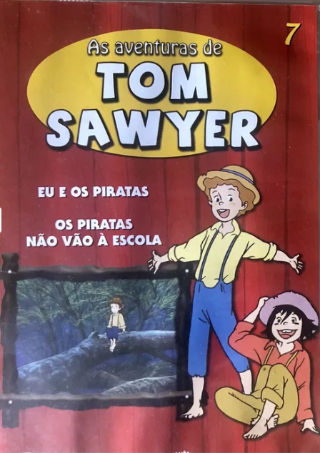 DVD AS AVENTURAS DE TOM SAWYER #7 - EU E OS PIRATAS - OS PIRATAS NÃO VÃO A ESCOLA - USADO