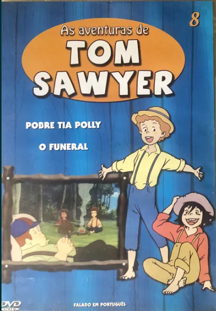 DVD AS AVENTURAS DE TOM SAWYER #8 - POBRE TIA POLLY - O FUNERAL - USADO