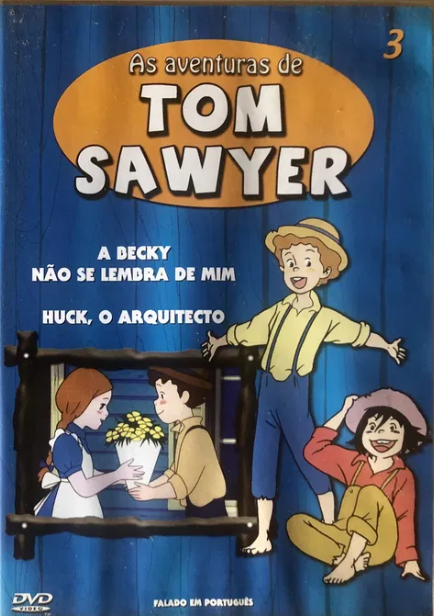 DVD AS AVENTURAS DE TOM SAWYER #3 - A BECKY NÃO SE LEMBRA DE MIM - HUCK, O ARQUITECTO - USADO