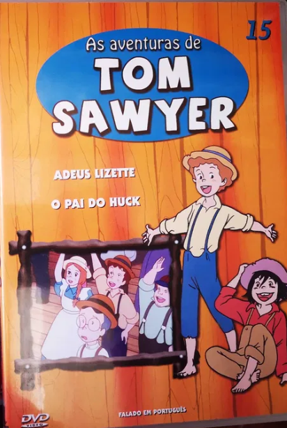 DVD AS AVENTURAS DE TOM SAWYER #15 - ADEUS LIZETTE - O PAI DO HUCK - USADO