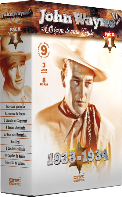 DVD Coleção John Wayne - Origem de Lenda ( 9 fILMES)