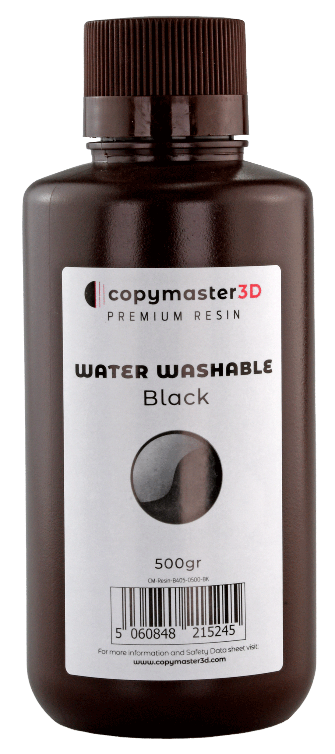 3dprint Copymaster3D Water Washable UV Resin - 500 ml - Black