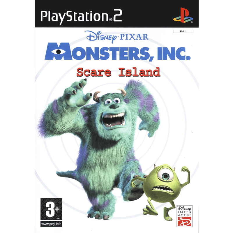 PS2 Disney Pixar Monster, Inc. Scare Island - Usado