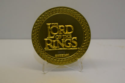 STAUB! Herr der Ringe 24 Karat vergoldete Mordor Medaillon-Karte enthalten