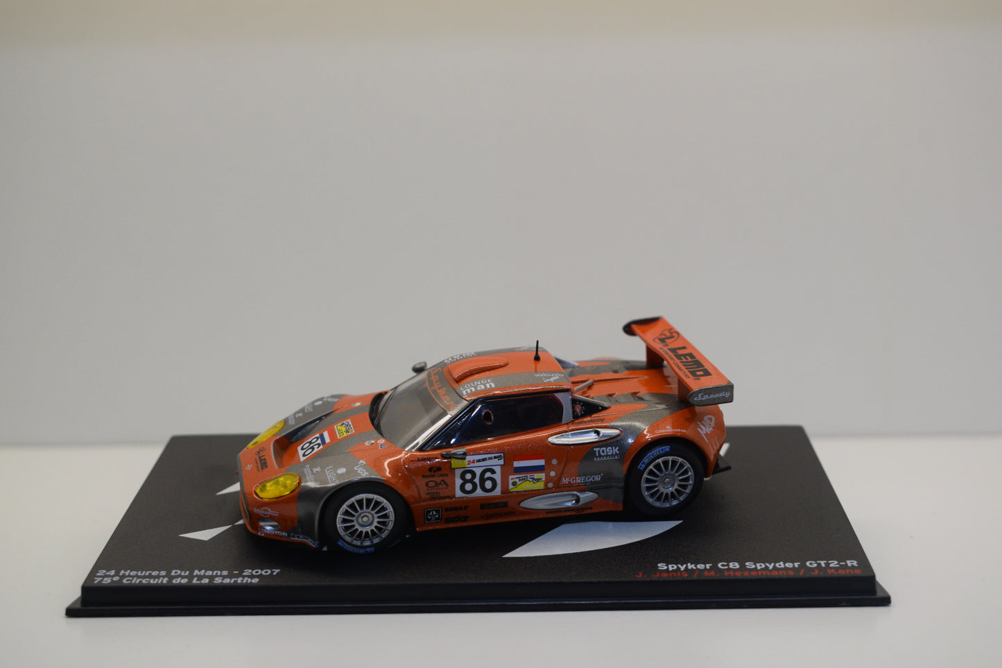 SPYKER C8 SPYDER GT2-R #86 J.JANIS-M.HEZEMANS-J.KANE LE MANS 2007 1/43