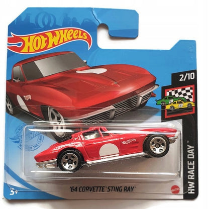 Hot Wheels '64 Corvette Sting Ray HW RACE DAY 2/10 10/250 GRX90