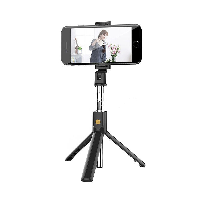 SelfieStick mit Stativ + Bluetooth-Fernbedienung K07 – NEU