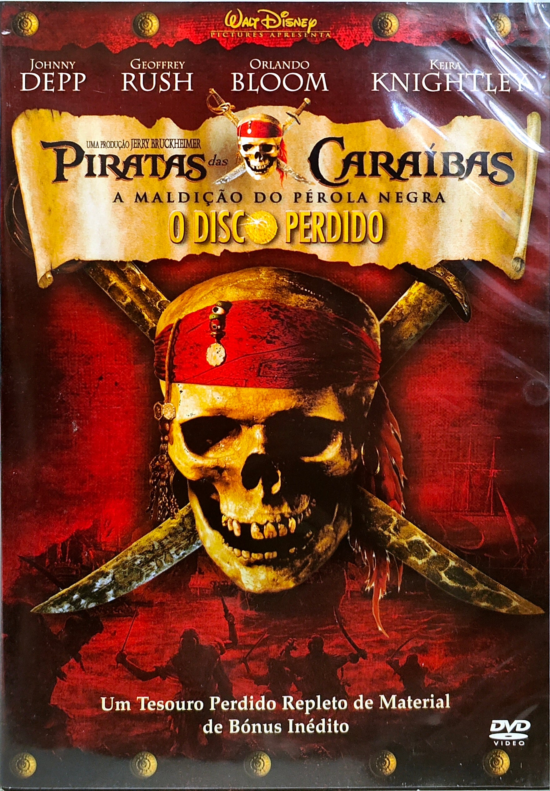 DVD Piratas Das Caraíbas A Maldição Do Pérola Negra O Disco Perdido - USADO