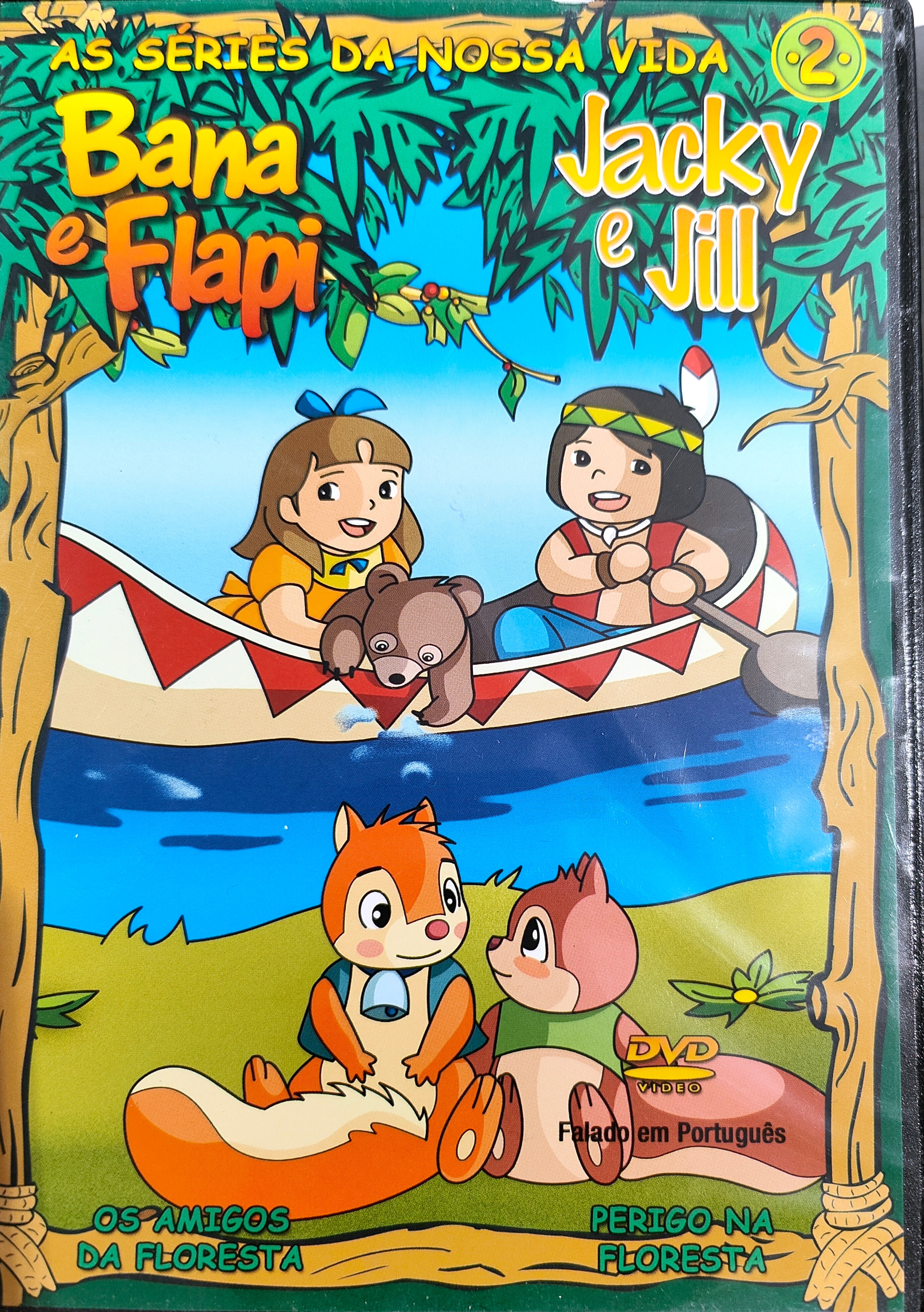 DVD Bana E Flapi Jacky E Jill Os Amigos Da Floresta Perigo Na Floresta - USADO