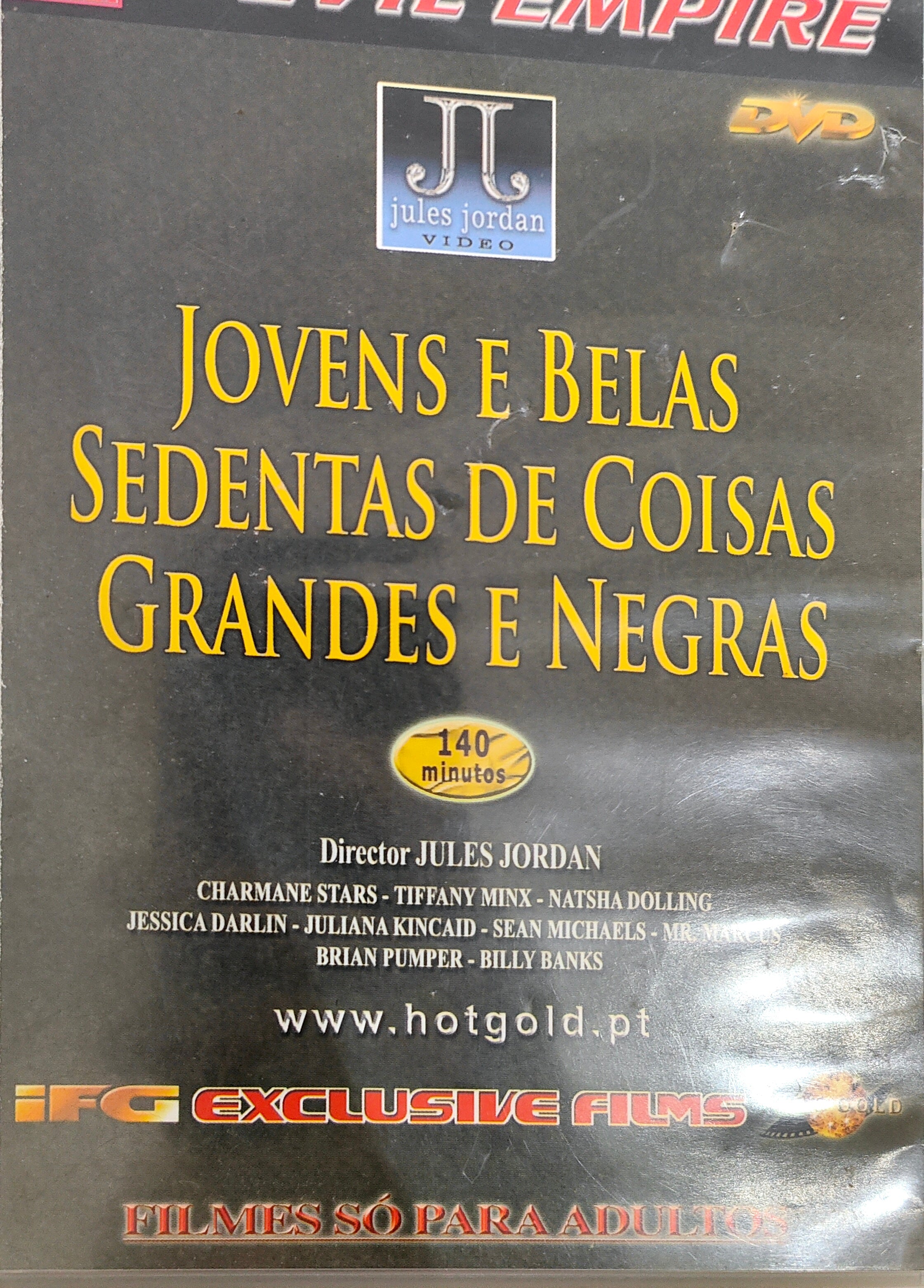 DVD Joven E Belas Sedentas De Coisas Grandes E Negras- usado