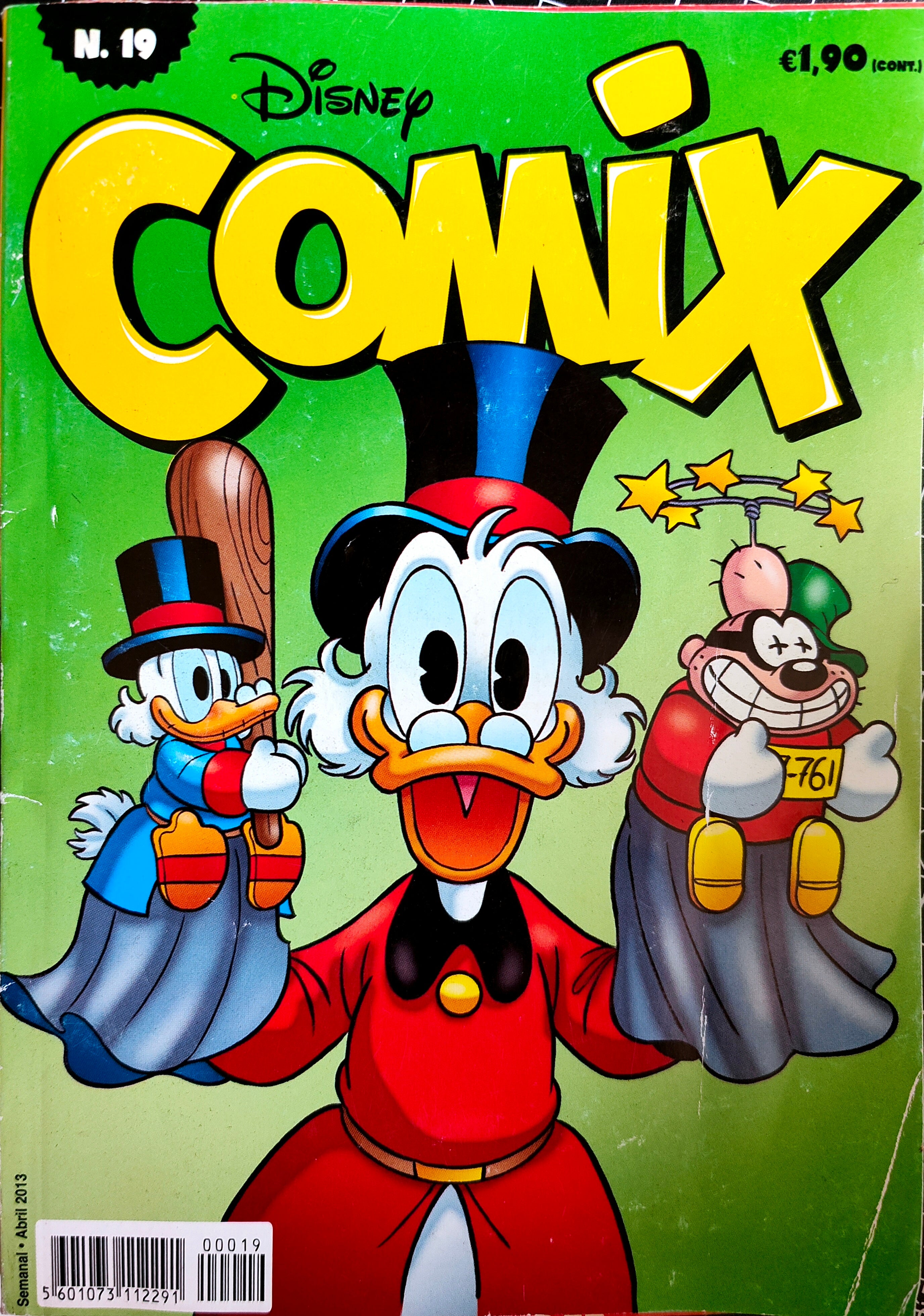 LIVRO BD Disney Comix 2012 Nº 19 - USADO