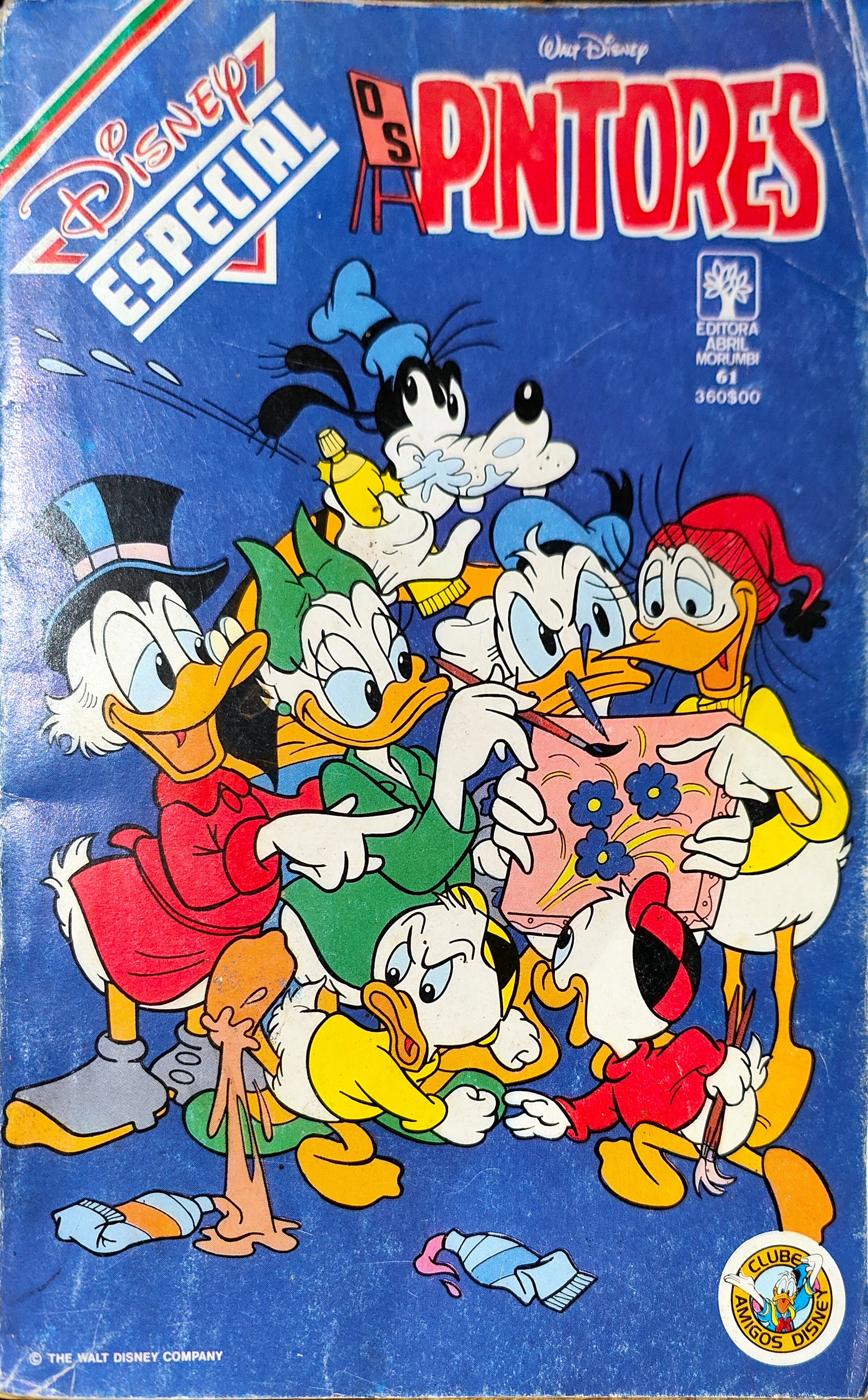 LIVRO Disney Especial - Os Pintores Nº 61 De 1990 - USADO