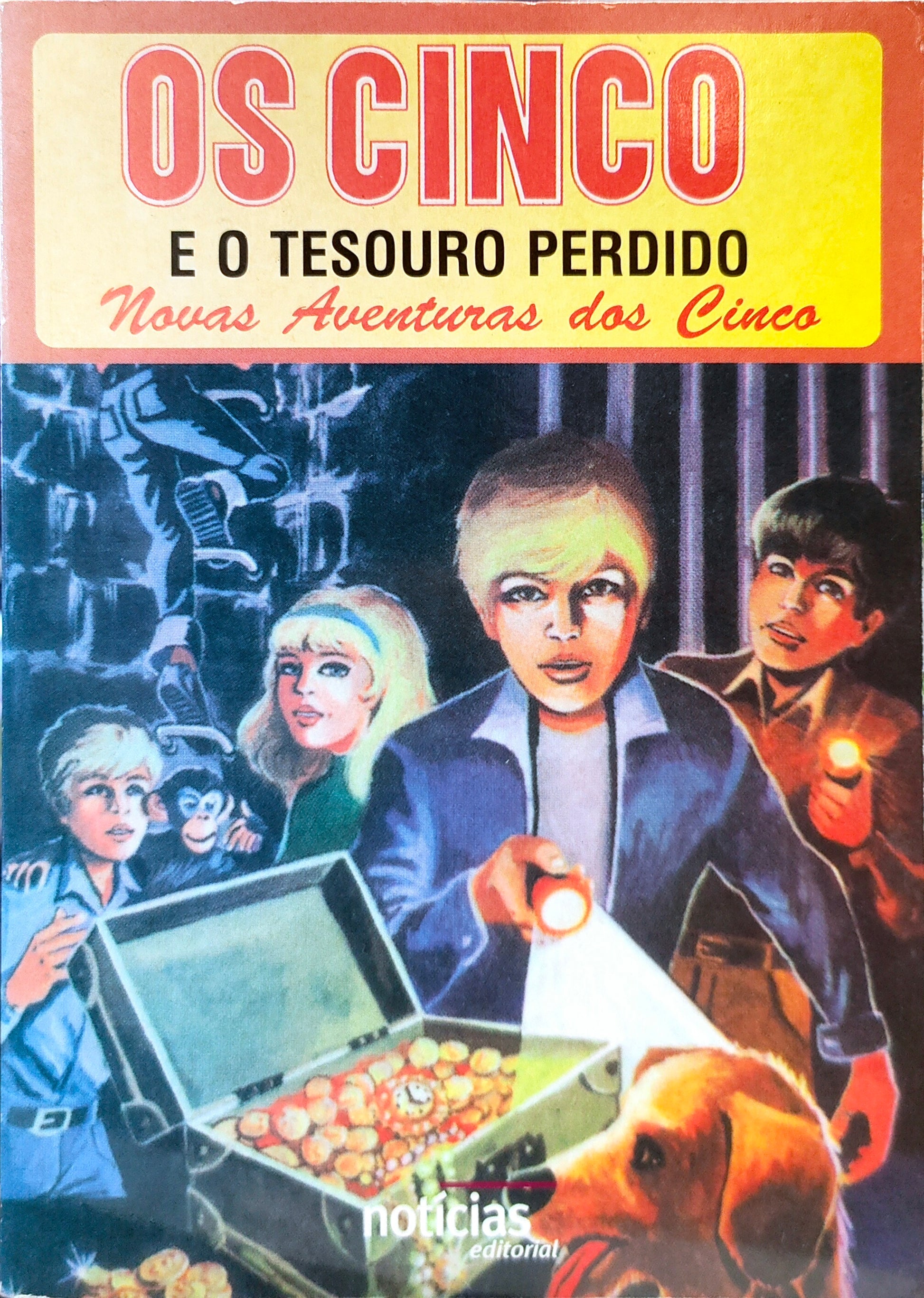 LIVRO - Os Cinco e o Tesouro Perdido de Claude Voilier - USADO