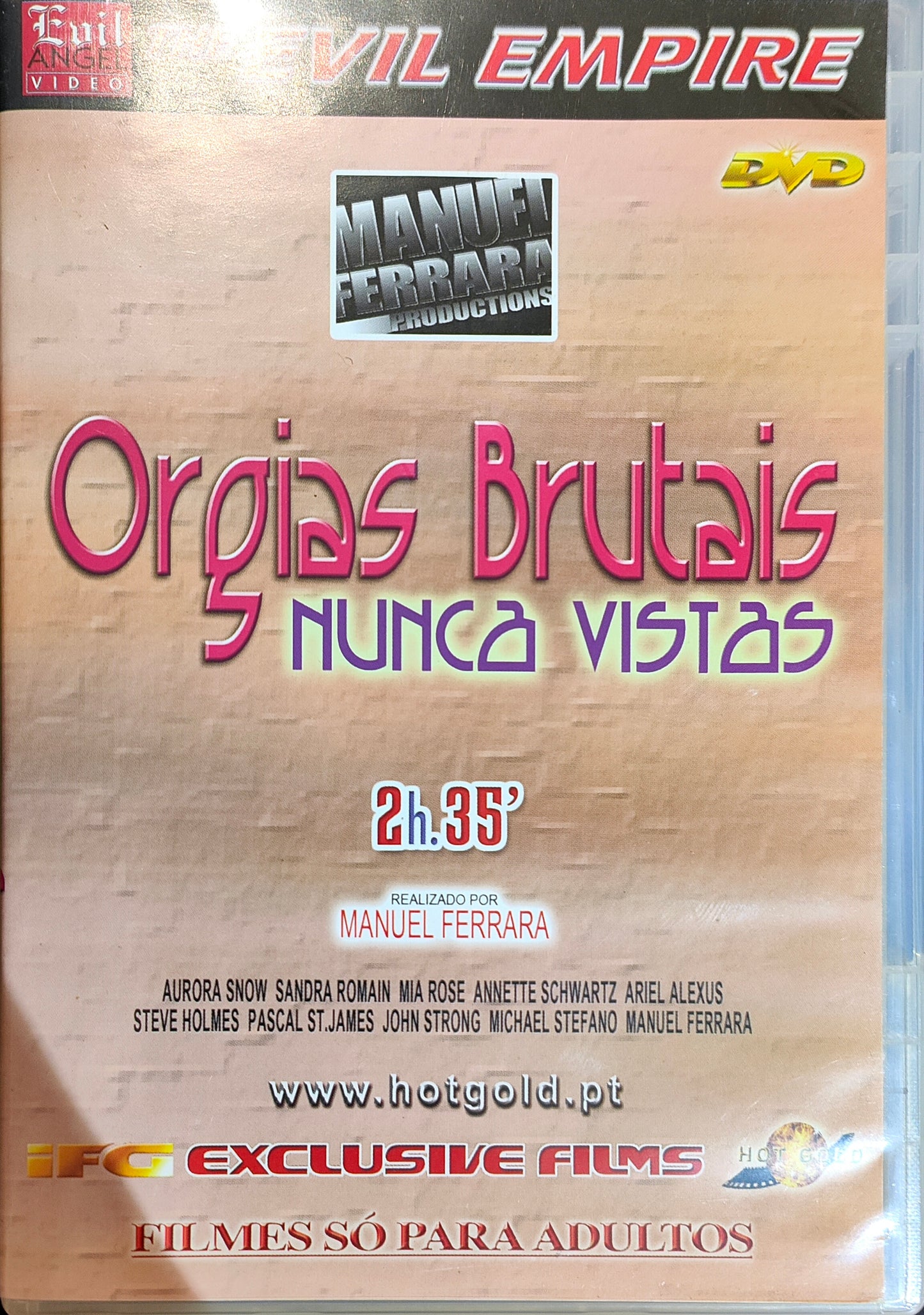 DVD +18 ORGIAS BRUTAIS NUNCA VISTAS - USADO