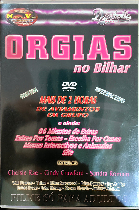 DVD +18 - ORGIAS NO BILHAR - USADO