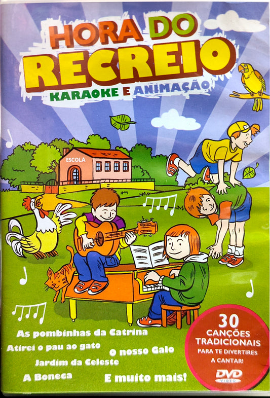 DVD Hora Do Recreio KARAOKE E ANIMAÇÃO - USADO