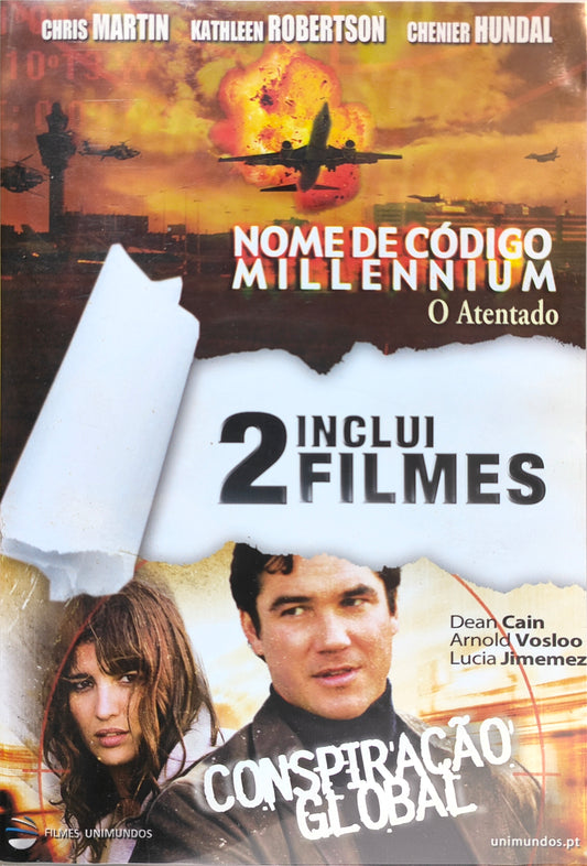 DVD Nome de Código Millennium & Conspiração Global (2 Filmes) - Usado