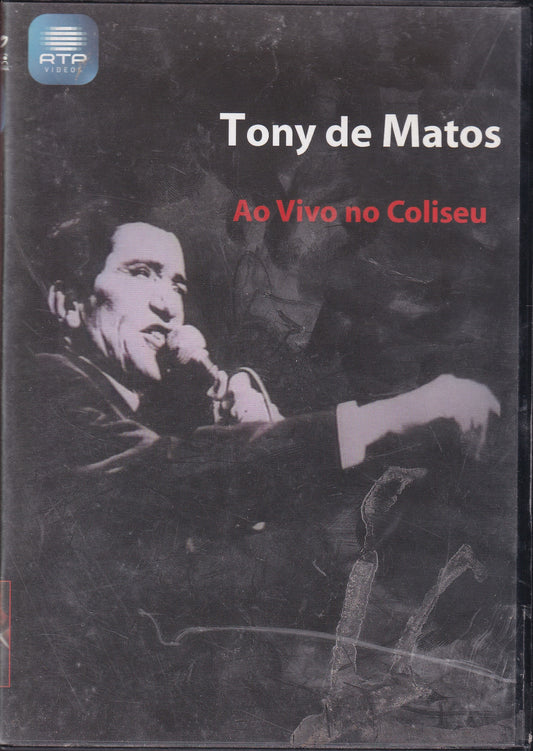 DVD MUSICA Tony de Matos Ao Vivo No Coliseu - Usado
