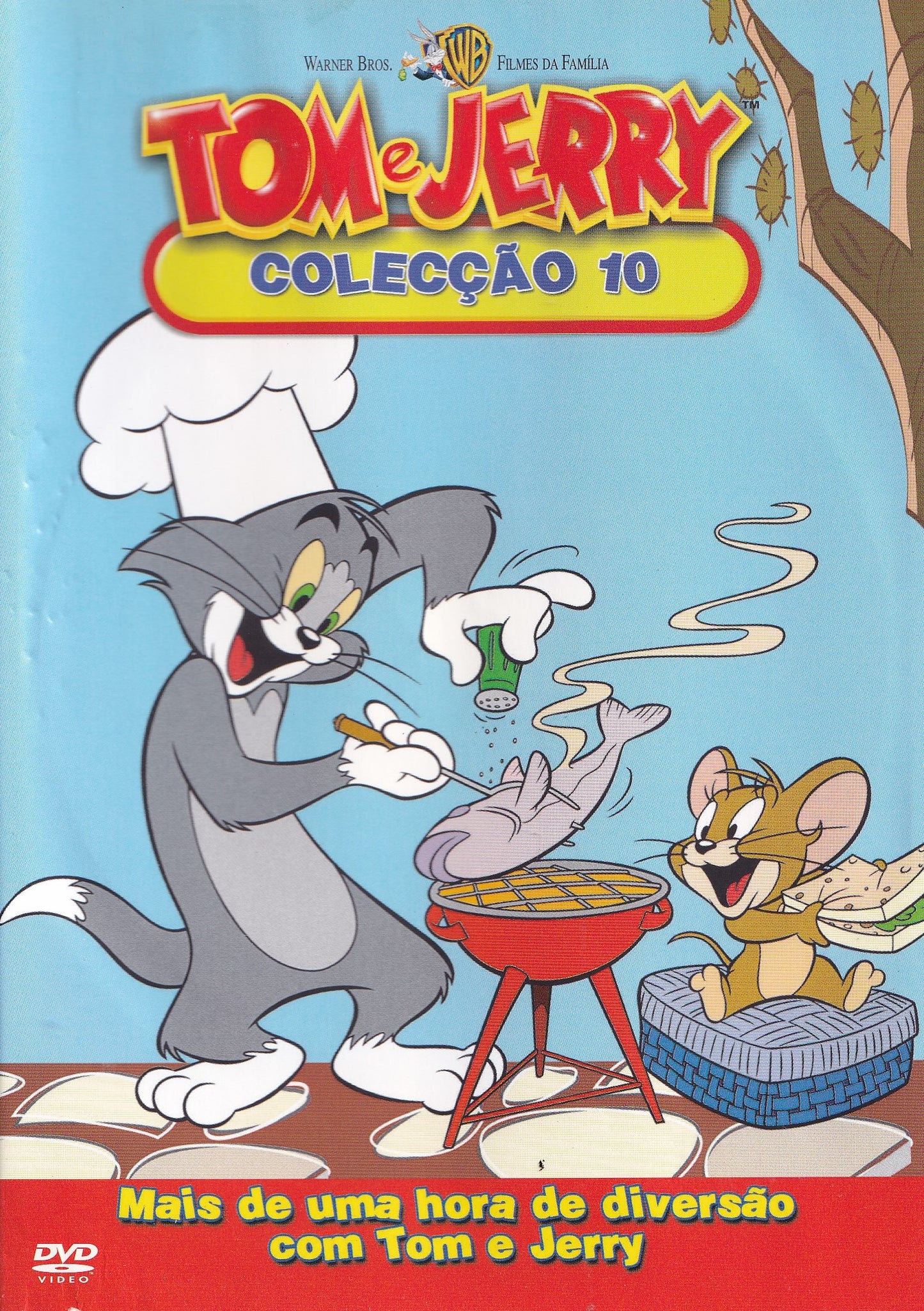 DVD Tom & Jerry: Mais de Uma Hora de Diversão com Tom e Jerry - (COLEÇÃO 10) - Usado