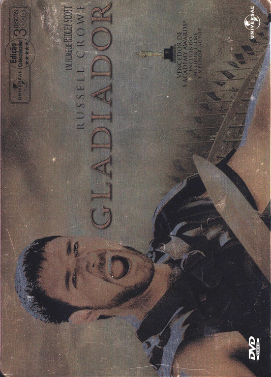 DVD GLADIADOR ( EDIÇÃO COLECIONADOR ( 3 DVD´S ) - USADO