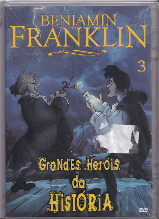 DVD BENJAMIN FRANKLIN GRANDES HERÓIS DA HISTÓRIA 3 - NOVO