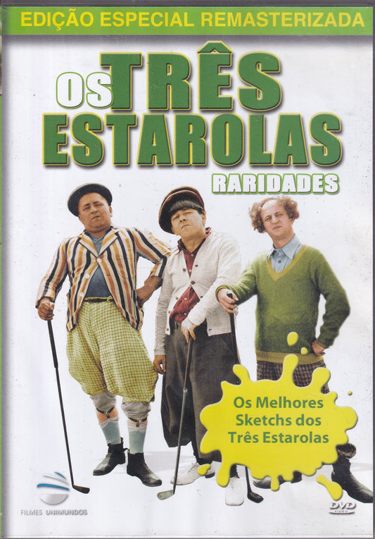DVD OS TRÊS ESTAROLAS RARIDADES EDIÇÃO ESPECIAL REMASTERIZADA  - USADO